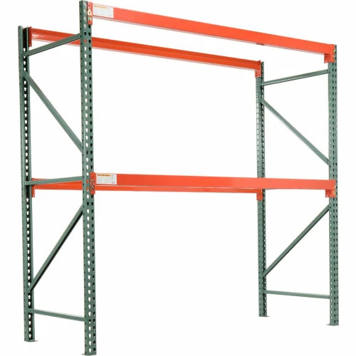 Global Industrial Unslotted Steel Pallet Rack Beam, 96"L x 5-1/8"H, 7160 Lb. Cap., Set Of 2 - Image 2