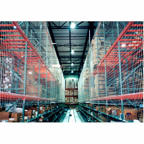 Carron Net Pallet Rack Netting Three Bay, 369"W x 144"H, 1-3/4" Sq. Mesh, 1250 lb Rating - Image 2