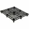 Nestable Open Deck Pallet, Plastic, Polyethylene, 4-Way Entry, 48" x 40", 1500 Lb Static Cap