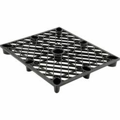 Nestable Open Deck Pallet, Plastic, Polyethylene, 4-Way Entry, 48" x 40", 1500 Lb Static Cap