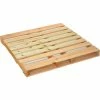 Global Industrial™ Stackable Open Deck Pallet, New Hardwood, 2-Way, 48"x48", 3500 Lb Stat Cap