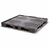 Monoflo Stackable Automotive Lip Open Deck Pallet, Plastic, 4-Way, 48"x45", 30000 Lb Stat Cap, Black