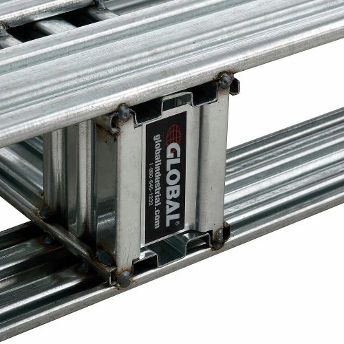 Global Industrial™ Stackable Open Deck Pallet, Galvanized Steel,2-Way,36"x36",8000 Lb Stat Cap - Image 4