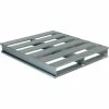 Vestil Rackable & Stackable Open Deck Pallet, Aluminum, 2-Way Entry, 48" x 40", 6000 Lb Static Capacity