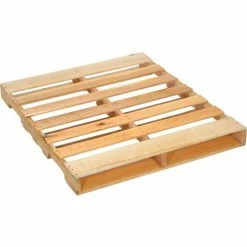 Cutler Stackable Export Hardwood GMA Open Deck Pallet, Heat Treated, 4-Way, 48" x 40", 2800 Lb Stat Cap