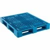 Global Industrial™ Rackable & Stackable Pallet, Poly, 4-Way, 48"x40", 30000 Lb Stat Cap, Blue