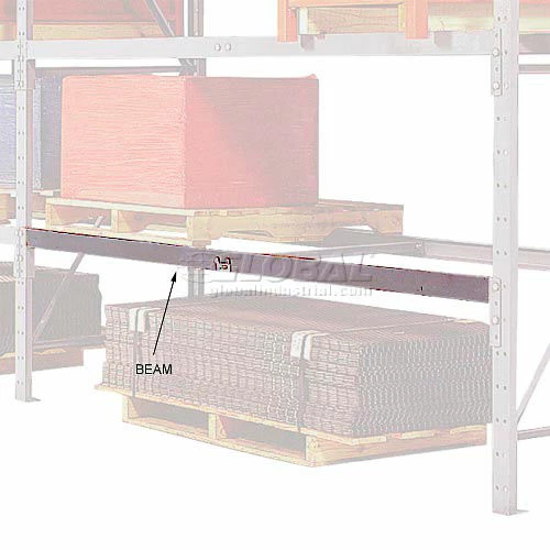 Pallet Rack Beam Pair - 3" Channel 120"W x 36"D