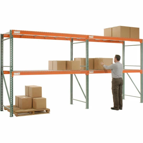 Global Industrial Teardrop Pallet Rack Add-On, 120"W x 24"D x 96"H - Image 4