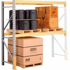 Penco Double Slotted Pallet Rack Add-On - No Deck - 96"W x 42"D x 144"H