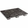 Orbis Nestable Open Deck Pallet, Plastic, 4-Way, 48" x 48", 30000 Lb Stat Cap, Black
