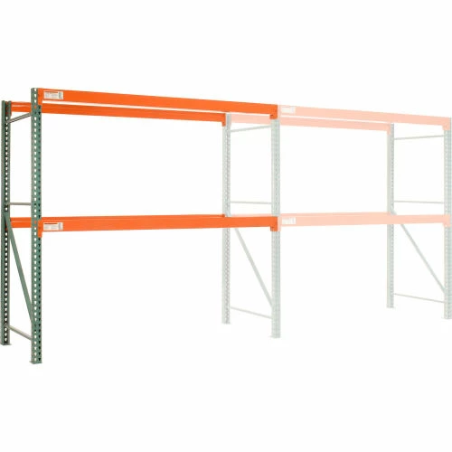Global Industrial Teardrop Pallet Rack Add-On, 120"W x 24"D x 96"H - Image 2