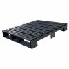 Jifram Extrusions Open Deck Pallet, Plastic, 4-Way Entry, 48" x 40", 3000 Lb Static Cap, Black