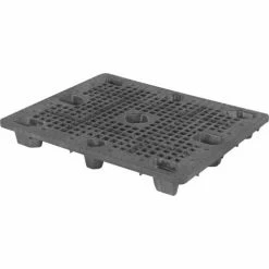 Orbis Nestable Heavy Duty Open Deck Pallet, 4-Way, 48-1/5"x40-1/5", 30000 Lb Static Cap, Black