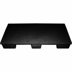 MasonWays™ Stackable Closed Deck Pallet, 4-Way, 48" x 24", 1000 Lb Static Capacity, Black