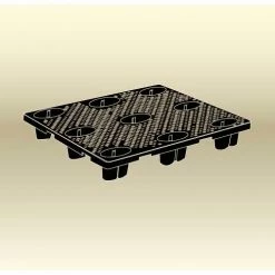 MasonWays™ Nestable & Rackable Closed Deck Pallet, Polyethylene,4-Way,48"x40",3000 Lb Stat Cap