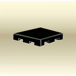 MasonWays™ Stackable Closed Deck Pallet, 4-Way, 48" x 42", 2000 Lb Static Capacity, Black