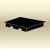 MasonWays™ Stackable Closed Deck Pallet, 2-Way, 58" x 37", 500 Lb Static Capacity, Black