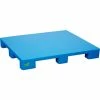 Vestil Rackable Closed Deck Pallet, Polyethylene, 4-Way Entry, 39"x46-7/8", 8800 Lb Static Capacity, Blue