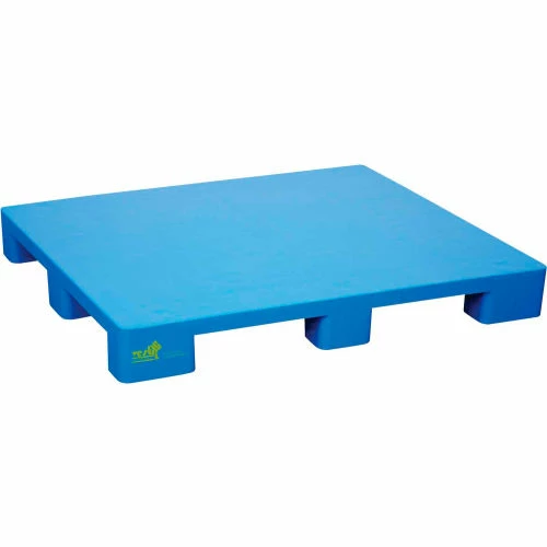 Vestil Rackable Closed Deck Pallet, Polyethylene, 4-Way Entry, 39"x46-7/8", 8800 Lb Static Capacity, Blue