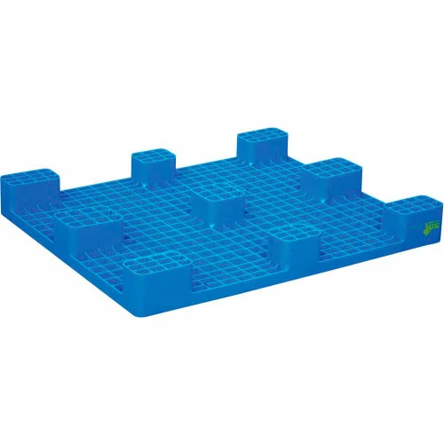 Vestil Rackable Closed Deck Pallet, Polyethylene, 4-Way Entry, 39"x46-7/8", 8800 Lb Static Capacity, Blue - Image 2
