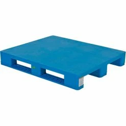 Vestil Rackable Closed Deck Pallet, 4-Way Entry, 47-1/8" x 39-1/4", 8000 Lb Static Capacity, Blue