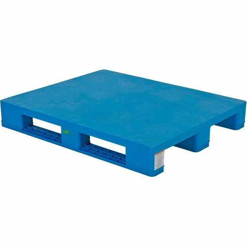 Vestil Rackable Closed Deck Pallet, 4-Way Entry, 47-1/8" x 39-1/4", 8000 Lb Static Capacity, Blue