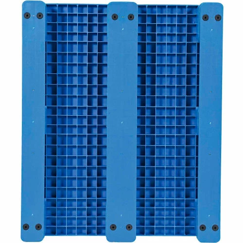 Vestil Rackable Closed Deck Pallet, 4-Way Entry, 47-1/8" x 39-1/4", 8000 Lb Static Capacity, Blue - Image 4