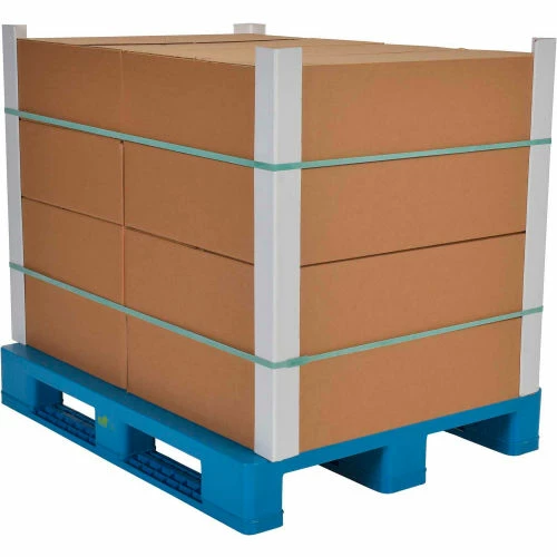 Vestil Rackable Closed Deck Pallet, 4-Way Entry, 47-1/8" x 39-1/4", 8000 Lb Static Capacity, Blue - Image 6