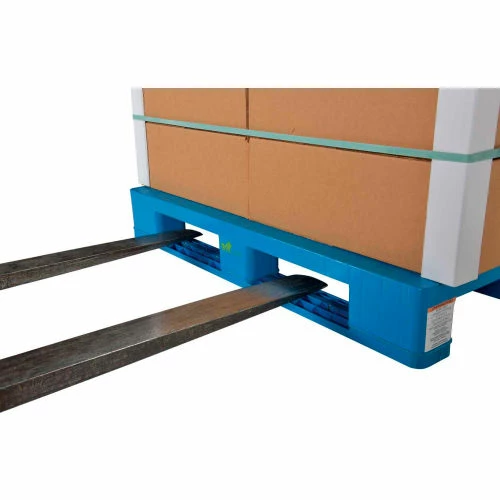 Vestil Rackable Closed Deck Pallet, 4-Way Entry, 47-1/8" x 39-1/4", 8000 Lb Static Capacity, Blue - Image 7