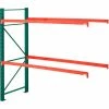 Steel King® SK2000® Pallet Rack 96"x36"x120" Add-On Unit - Green/Orange - 5080 Lbs. Cap.