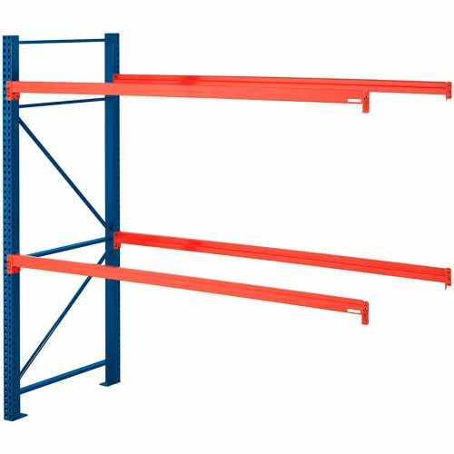Steel King® SK2000® Pallet Rack 96"x42"x96" Add-On Unit - Blue/Orange - 4000 Lbs. Cap.