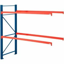 Steel King® SK2000® Pallet Rack 108"x42"x96" Add-On Unit - Blue/Orange - 5480 Lbs. Cap.
