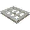Vestil Heavy Duty Open Deck Half Pallet, Aluminum, 4-Way Entry, 48" x 24", 4000 Lb Static Capacity