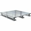 Vestil Skid Bottom Closed Deck Half Pallet, Aluminum, 4-Way Entry, 48" x 24", 4000 Lb Static Capacity