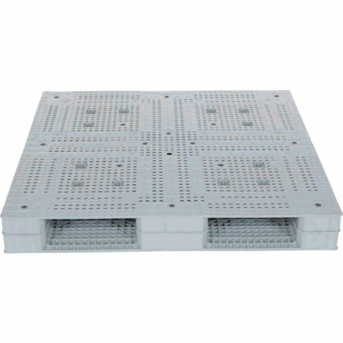 Vestil Heavy Duty Open Deck Pallet, Plastic, 4-Way Entry, 47-1/4" x 47-1/4", 8800 Lb Static Cap, Gray - Image 5