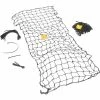 Vestil Manufacturing Vestil Nylon Pallet Rack Netting, 2 Nets, 123" x 3/16" x 96", 2500 Lb Capacity, Black - Pkg Qty 2