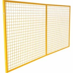 Vestil Manufacturing Vestil Steel Pallet Rack Back Guard, 7-3/8" x 122-13/16" x 48-1/2", Yellow