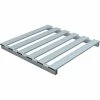 Vestil Half Skid Open Deck Pallet, Aluminum, 2-Way Entry, 36" x 24", 4000 Lb Static Capacity