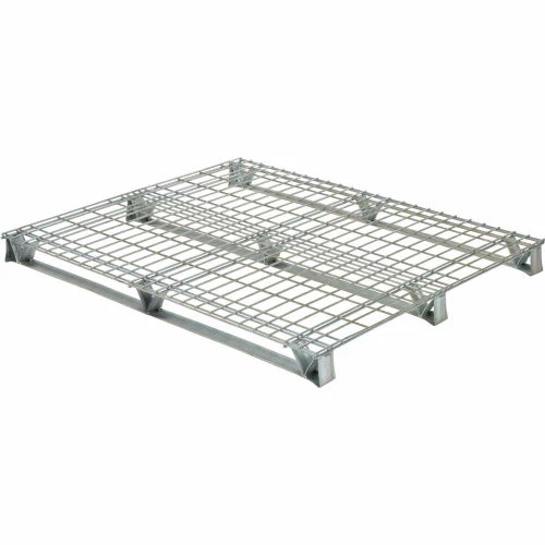 Vestil Welded Wire Open Deck Pallet, Galvanized Steel, 4-Way, 40" x 48", 4000 Lb Static Capacity - Image 5