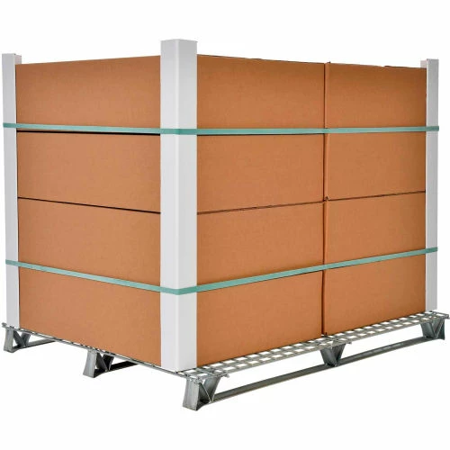 Vestil Welded Wire Open Deck Pallet, Galvanized Steel, 4-Way, 40" x 48", 4000 Lb Static Capacity - Image 4